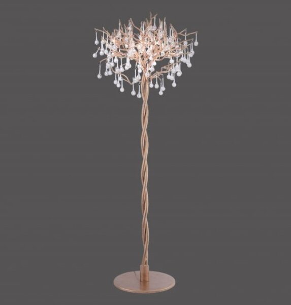 Paul Neuhaus 232-11 - Lampada da terra ICICLE 5xG9/40W/230V ottone