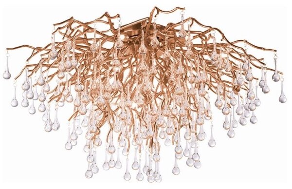 Paul Neuhaus 8092-11 - Lampadario a plafone ICICLE 14xG9/40W/230V diametro 100 cm ottone