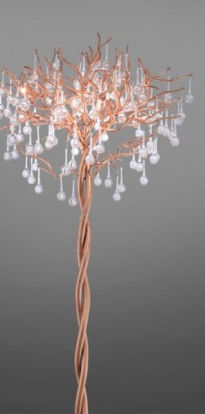Paul Neuhaus 232-11 - Lampada da terra ICICLE 5xG9/40W/230V ottone