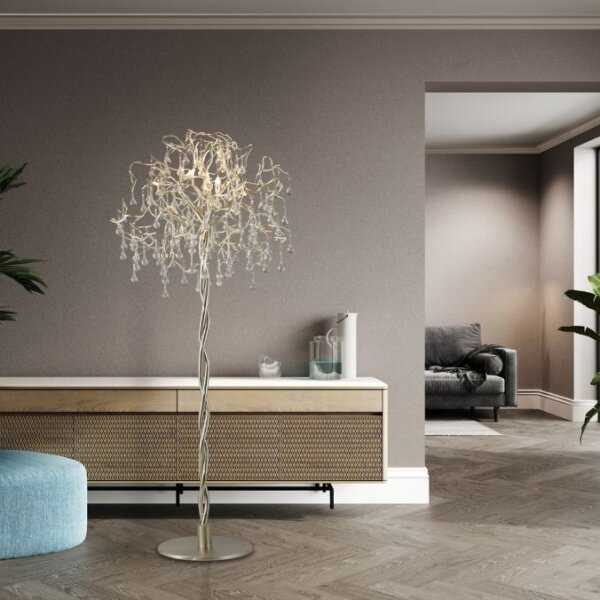 Paul Neuhaus 232-55 - Lampada con piedistallo ICICLE 5xG9/40W230V cromo