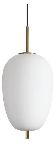 Ideal Lux - Lampadario LED a sospensione con filo UMILE LED/20W/230V diametro 27 cm CRI 90 ottone/bianco