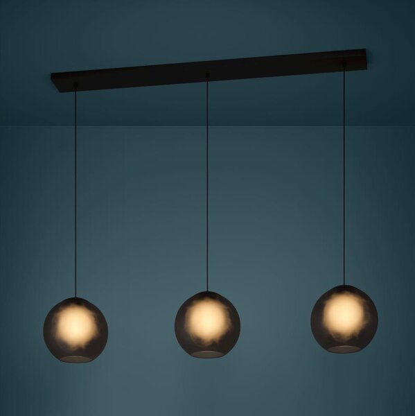 Eglo 390214 - Lampadario a sospensione con filo ARANGONA 3xE27/40W/230V fumé