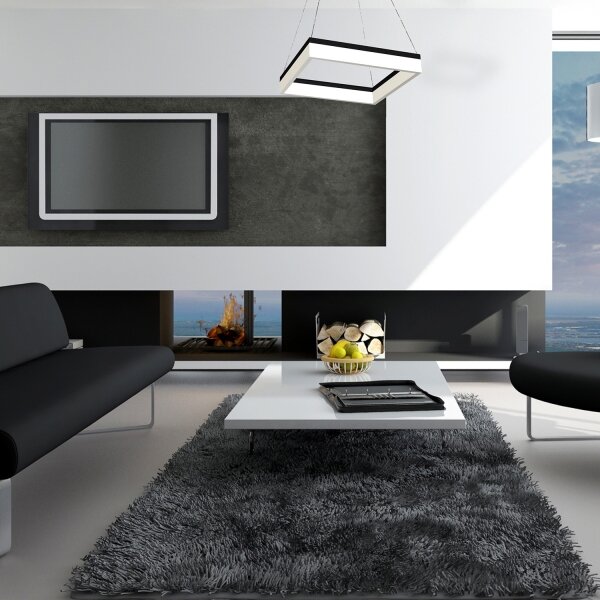 Lampada a sospensione LED su cavo NERO LED/32W/230V