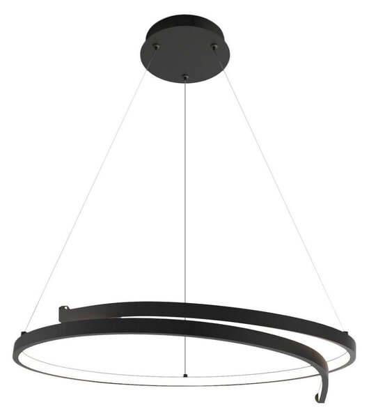 Lampadario LED a sospensione con filo LORENZO LED/35W/230V nero