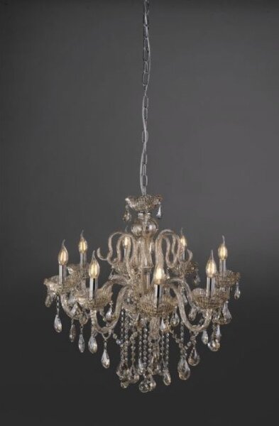 Paul Neuhaus 3081-97 - Lampadario di cristallo su catena GRACIA 8xE14/40W/230V dorato