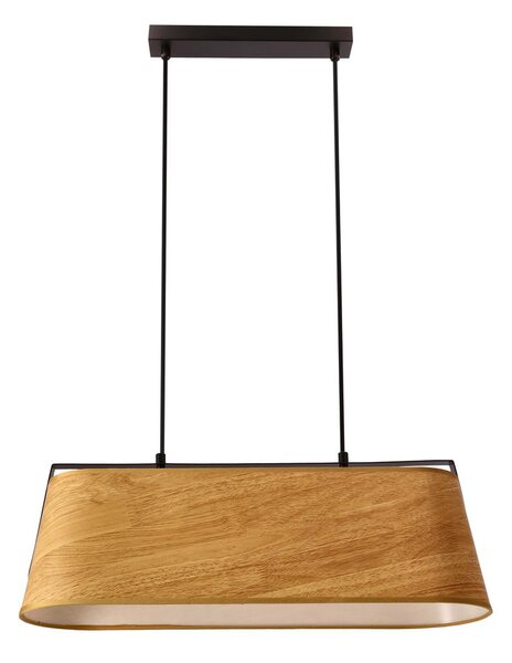 Lampadario a sospensione con filo MILBURY 2xE27/40W/230V marrone