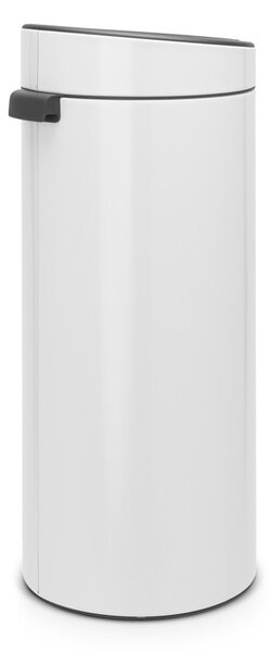 Bidone per rifiuti in acciaio bianco touch 30 l Touch Bin - Brabantia