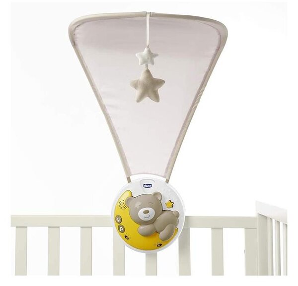 Chicco - Proiettore per culla con melodia 3in1 NEXT2MOON 3xAA grigio
