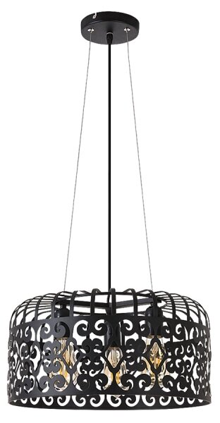 Rabalux 2158 - Lampadario ALESSANDRA 3xE27/60W/230V nero