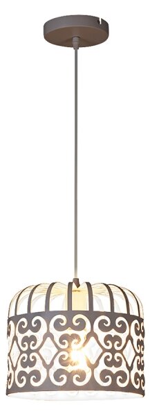 Rabalux 2161 - Lampadario ALESSANDRA 1xE27/60W/230V bianco