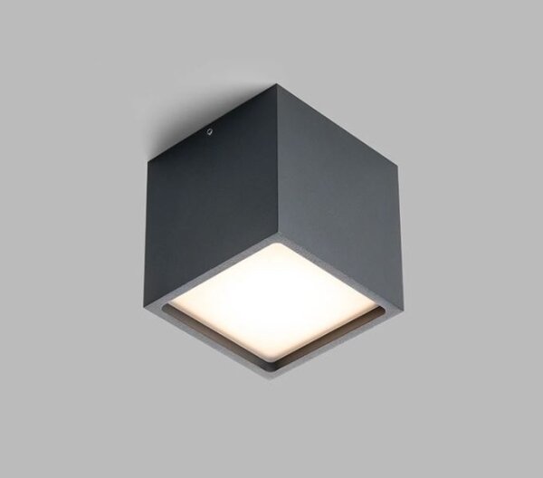 LED2 - Plafoniera LED da esterno CUBE LED/12W/230V antracite IP54