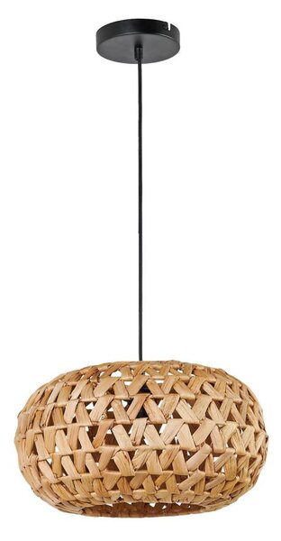 Lampadario a sospensione con filo HOSHI 1xE27/20W/230V diametro 38 cm canapa