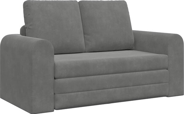 Divano letto Grigio scuro 148 x 71 x 83 cm Velluto