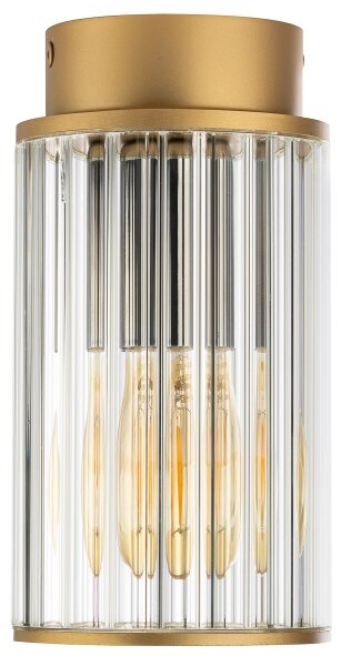Argon 8774 - Plafoniera da esterno NORFOLK 1xE27/15W/230V IP44 oro
