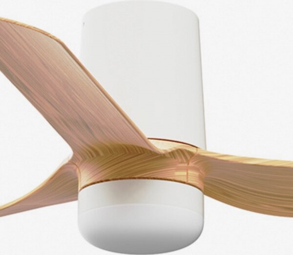 FARO 33833WT-1TW-LED Ventilatore dimmerabile MINIPUNTTUB S 10W/230V marrone/bianco diametro 90 cm WT+TC