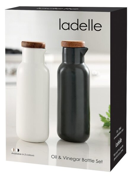 Set di bottiglie per olio e aceto in porcellana Essentials – Ladelle