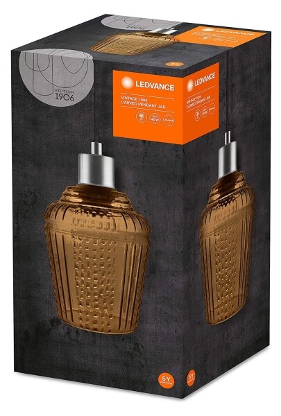 Ledvance - Lampada a sospensione JAR 1xE27/40W/230V arancio