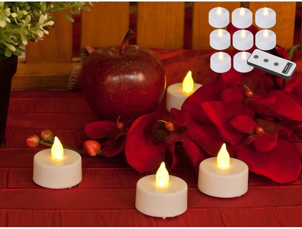 Set di 8 candele a a LED (altezza 4 cm) - Hilight