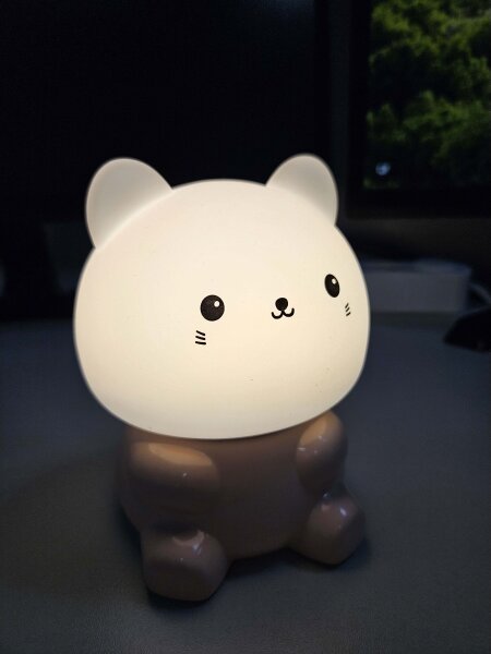 Lampada LED RGBW per bambini, touch, 1W, 5V USB, 1200 mAh, gatto