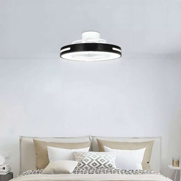 Lampadario Ventilatore da soffitto 55W CCT + RGB illuminazione Led regolabile con telecomando Aigostar