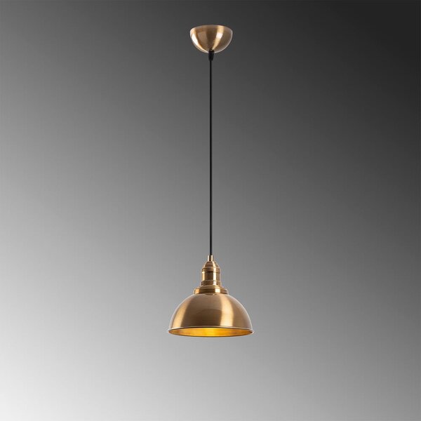 Lampadario color bronzo con paralume in metallo ø 21 cm Varzan – Opviq lights