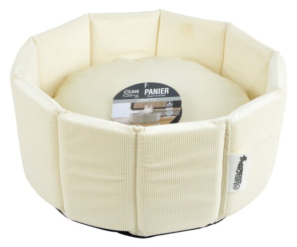 Cuccia color crema per cane ø 48 cm – Love Story