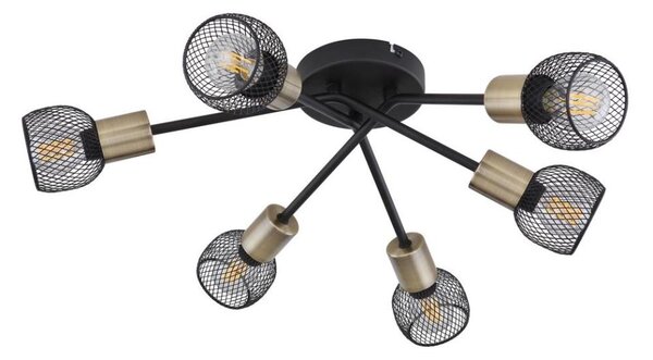 Globo 54028-6S - Lampadario fisso FIASTRA 6xE14/40W/230V