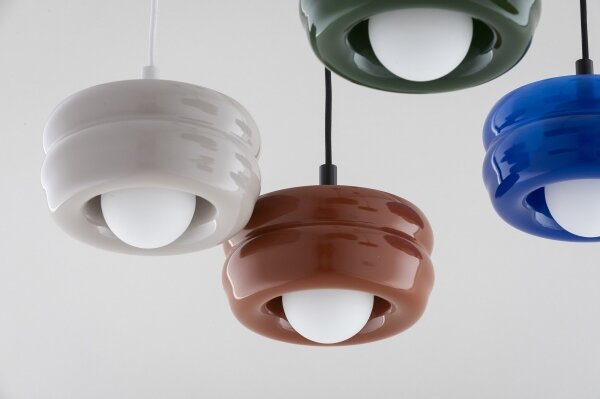 Argon 8817 - Lampadario a sospensione con filo TEVO 1xG9/4,5W/230V marrone