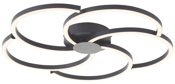Brilliant - Plafoniera LED dimmerabile FICO LED/32W/230V diametro 57 cm nero