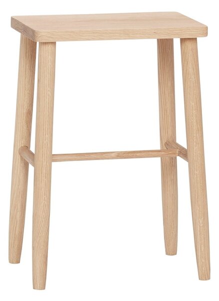 Sedia da bar di colore naturale in rovere massiccio (altezza della seduta 52 cm) Folk – Hübsch