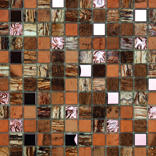 Mosaico pietra naturale Kawii Persia marrone sp. 8 mm