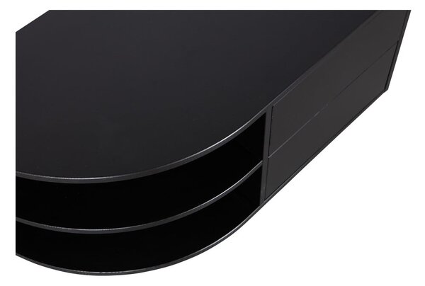 Tavolo TV modulare nero in legno di pino 78x40 cm Finca - WOOOD