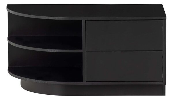 Tavolo TV modulare nero in legno di pino 78x40 cm Finca - WOOOD