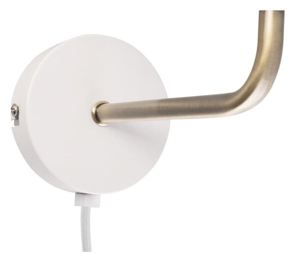 Lampada da parete di colore bianco-oro, altezza 25 cm Bonnet - Leitmotiv