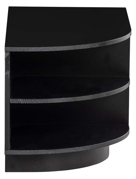 Tavolo TV modulare nero in legno di pino 78x40 cm Finca - WOOOD