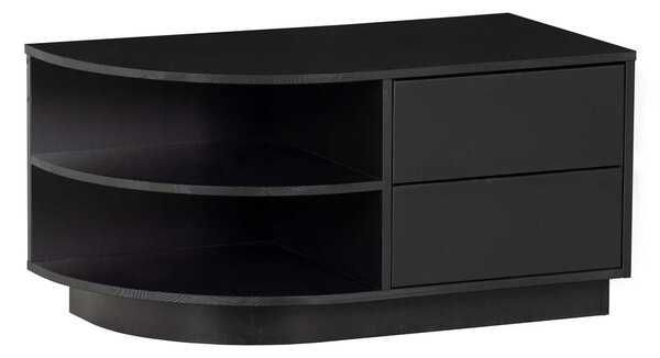 Tavolo TV modulare nero in legno di pino 78x40 cm Finca - WOOOD