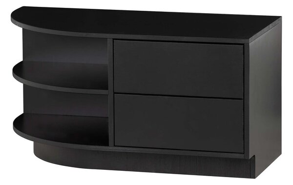 Tavolo TV modulare nero in legno di pino 78x40 cm Finca - WOOOD