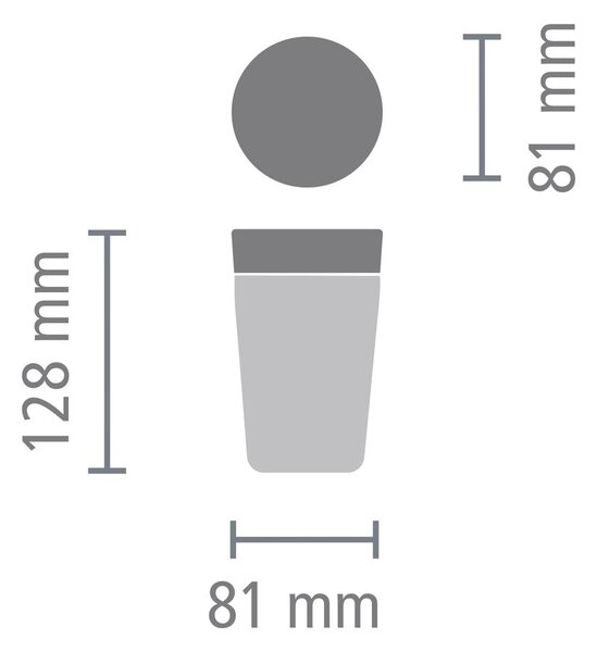 Tazza termica grigio chiaro 200 ml Make & Take - Brabantia