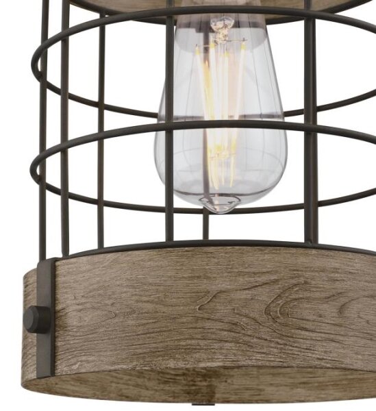 Westinghouse 61180 - Lampadario a sospensione con filo LANGSTON 1xE27/60W/230V pino