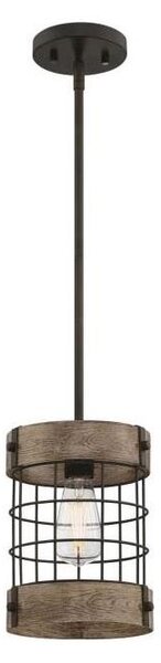 Westinghouse 61180 - Lampadario a sospensione con filo LANGSTON 1xE27/60W/230V pino