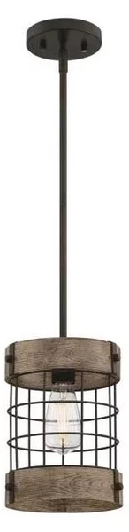 Westinghouse 61180 - Lampadario a sospensione con filo LANGSTON 1xE27/60W/230V pino