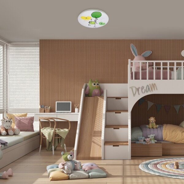 Rabalux 71069 - Plafoniera per bambini FROGGO LED/24W/230V 3000K