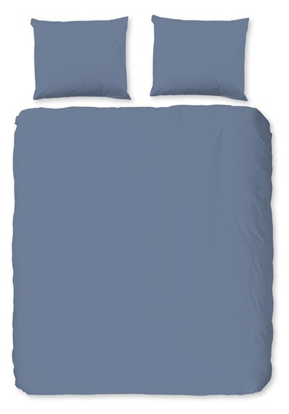 Biancheria da letto blu in flanella per letto matrimoniale/per letto prolungato 240x220 cm – Good Morning
