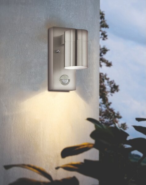 Eglo 99569 - Applique LED da esterno con sensore RIGA 1xGU10/3W/230V IP44