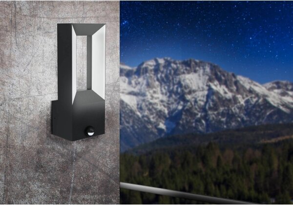 Eglo 98726 - Lampada LED da esterno con sensore RIFORANO 2xLED/5W/230V IP44