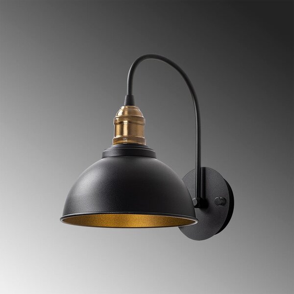 Lampada da parete nera ø 21 cm Varzan – Opviq lights