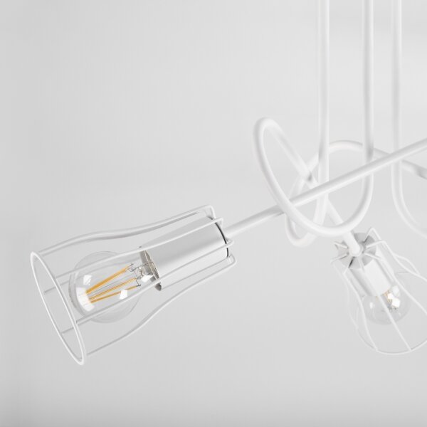 Lampadario a plafone OXFORD 3xE27/15W/230V bianco