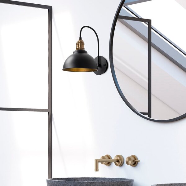 Lampada da parete nera ø 21 cm Varzan – Opviq lights