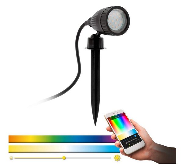 Eglo 98052 - Lampada LED RGB da esterno NEMA-C 1xGU10/5W/230V IP44