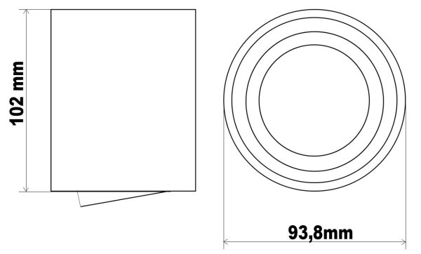 Faretto LED TUBA 1xGU10/5W/230V 2700K bianco